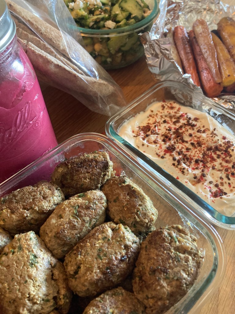 Meatballs meal prep